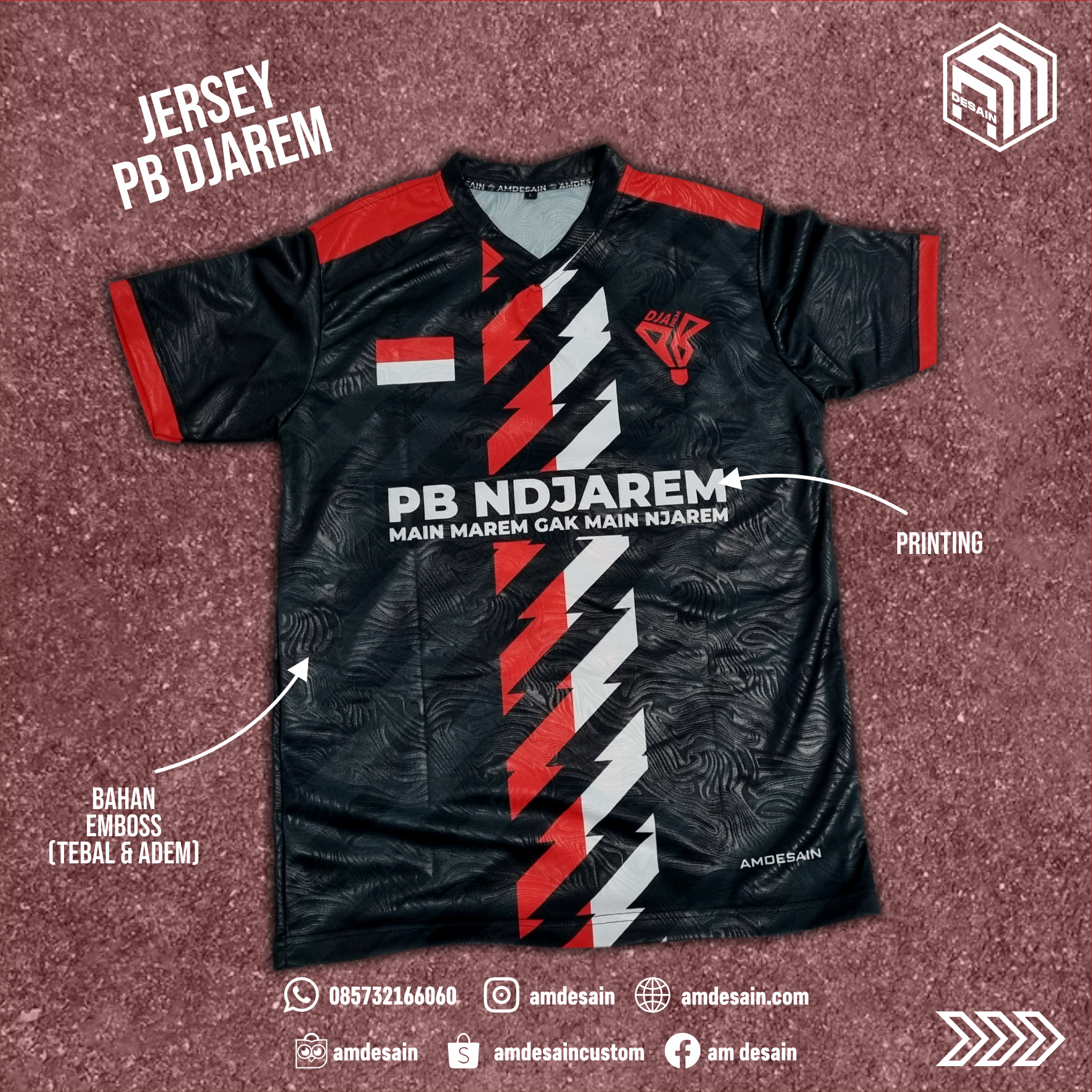 Jersey Badminton PB Djarem